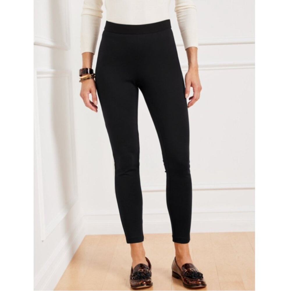 Talbots Soho Ankle Pants Pull-On Black